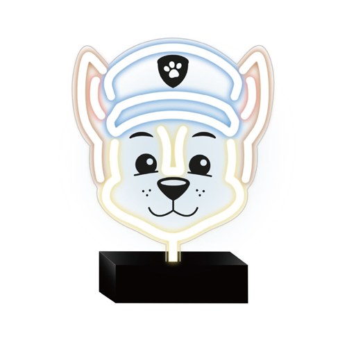 LED Neon Light Sign on stand - PAW PATROL CHASE