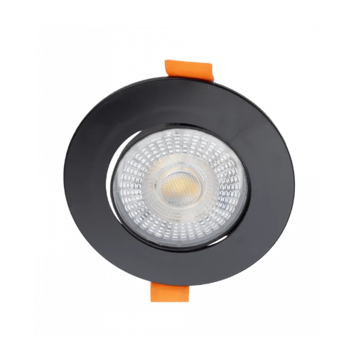 LED встраиваемый светильник 3W , 5W , 7W, 3000K, 4000K, 6500K, 430 lm, 60°, черный, круглая форма
