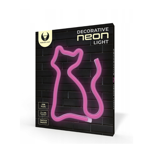 LED Neon Light Sign - CAT pink