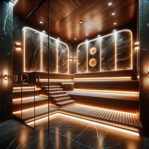 LED лента для бани и сауны COB, 4000K, IP66, 24V, 14W/m, 1400Lm/m