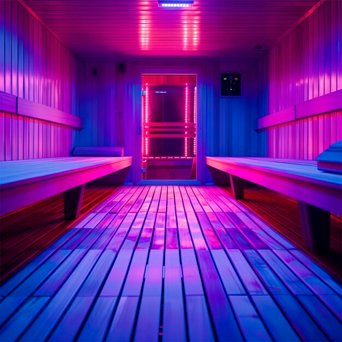 LED strip for sauna COB, RGB, IP66, 24V, 14W/m, 742Lm/m